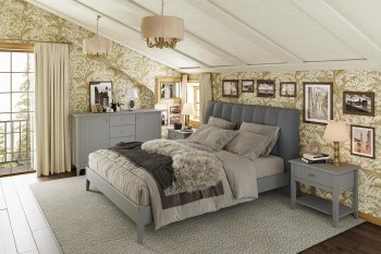 Комод 4 ящика 2 двери Никеа антрацит (БМ) в Дегтярске - degtyarsk.mebel-e96.ru
