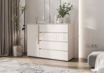 Комод 1 дверь 4 ящика (1200) Норд, кашемир (Миф) в Дегтярске - degtyarsk.mebel-e96.ru