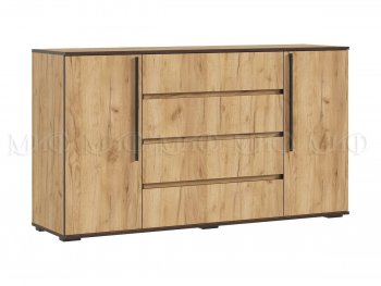 Комод 2 двери 4 ящика (1600) Норд, крафт (Миф) в Дегтярске - degtyarsk.mebel-e96.ru