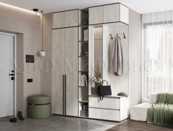 Прихожая Норд модульная крафт белый (Миф) в Дегтярске - degtyarsk.mebel-e96.ru