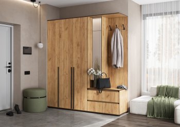 Прихожая Норд+Шкаф 1200, крафт (Миф) в Дегтярске - degtyarsk.mebel-e96.ru