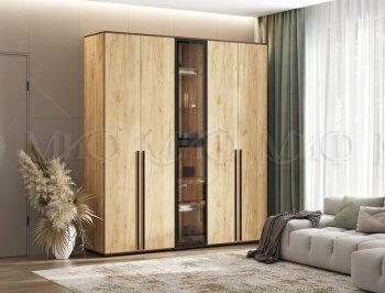 Шкаф Норд+ пенал со стеклом (Миф) в Дегтярске - degtyarsk.mebel-e96.ru