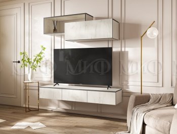 Стенка Норд-2 дуб крафт белый (Миф) в Дегтярске - degtyarsk.mebel-e96.ru