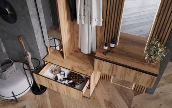 Шкаф 800+Тумба с зеркалом Норд (Миф) в Дегтярске - degtyarsk.mebel-e96.ru