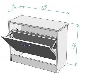 Обувница W1 (ДСС) в Дегтярске - degtyarsk.mebel-e96.ru