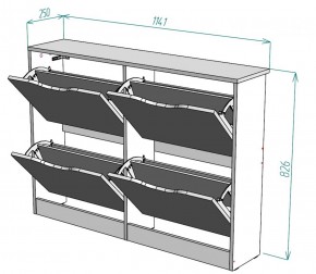 Обувница W12 (ДМ) в Дегтярске - degtyarsk.mebel-e96.ru