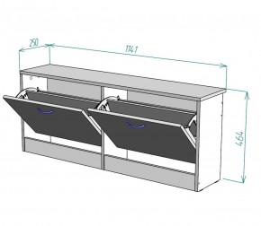 Обувница W19 (Белый) в Дегтярске - degtyarsk.mebel-e96.ru