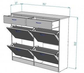 Обувница W25 (Белый) в Дегтярске - degtyarsk.mebel-e96.ru