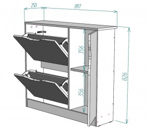 Обувница W32 (Белый) в Дегтярске - degtyarsk.mebel-e96.ru