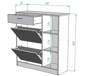 Обувница W33 (Белый) в Дегтярске - degtyarsk.mebel-e96.ru