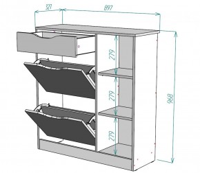 Обувница W34 (Белый) в Дегтярске - degtyarsk.mebel-e96.ru