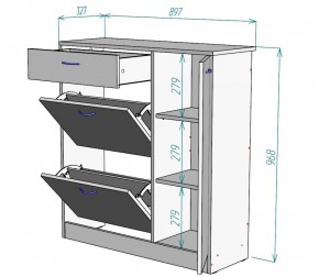 Обувница W35 (Белый) в Дегтярске - degtyarsk.mebel-e96.ru