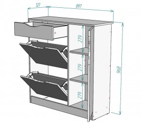 Обувница W36 (Белый) в Дегтярске - degtyarsk.mebel-e96.ru