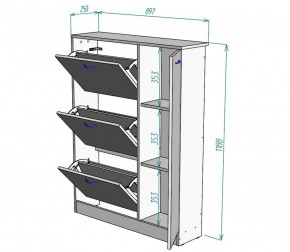 Обувница W39 (ДСС-Белый) в Дегтярске - degtyarsk.mebel-e96.ru