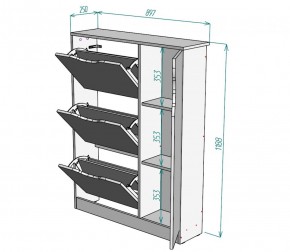 Обувница W40 (ДМ) в Дегтярске - degtyarsk.mebel-e96.ru