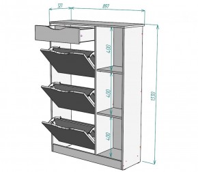 Обувница W42 (Белый) в Дегтярске - degtyarsk.mebel-e96.ru