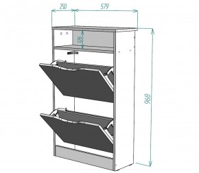 Обувница W6 (Белый) в Дегтярске - degtyarsk.mebel-e96.ru