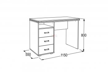 Письменный стол Ольга-13 в Дегтярске - degtyarsk.mebel-e96.ru