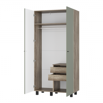 Стенка Олива комп.3 эвкалипт софт (БТС) в Дегтярске - degtyarsk.mebel-e96.ru