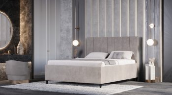 Кровать с ПМ Оливия Бежевый (Лин) в Дегтярске - degtyarsk.mebel-e96.ru