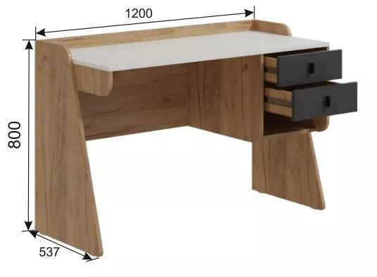 Стол письменный Омега-3 №1 в Дегтярске - degtyarsk.mebel-e96.ru