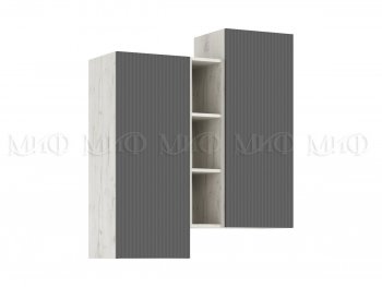 Стенка Оскар крафт белый/графит (Миф) в Дегтярске - degtyarsk.mebel-e96.ru