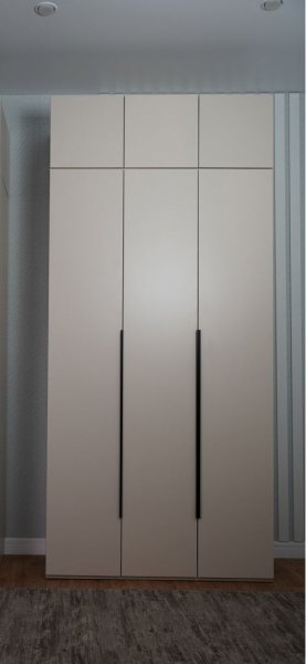 Шкаф 1200 мм Пальма с антресолью, Сатин (ДСВ) в Дегтярске - degtyarsk.mebel-e96.ru