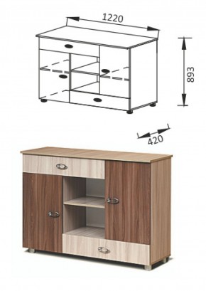 ПМ-11Комод Юниор-6 в Дегтярске - degtyarsk.mebel-e96.ru