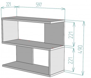 Полка S27 (Белый) в Дегтярске - degtyarsk.mebel-e96.ru