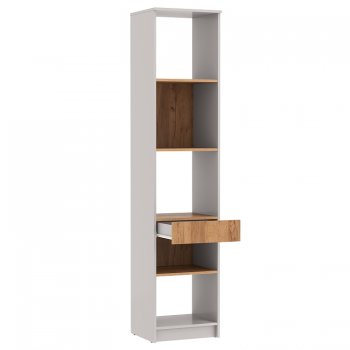 Стеллаж 89.21 Прайм (высокий с ящиком) (Олмеко) в Дегтярске - degtyarsk.mebel-e96.ru