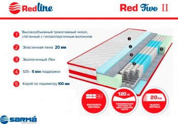 Матрас Red 2 h20 в Дегтярске - degtyarsk.mebel-e96.ru