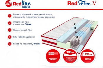 Матрас Red 5 h23 в Дегтярске - degtyarsk.mebel-e96.ru