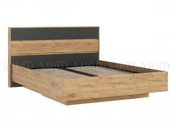 Кровать парящая Роджина с подсветкой, крафт/графит (Миф) в Дегтярске - degtyarsk.mebel-e96.ru