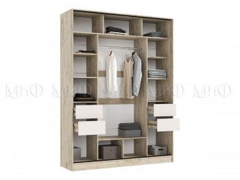 Спальный гарнитур Роджина крафт серый/кашемир, модульный (Миф) в Дегтярске - degtyarsk.mebel-e96.ru