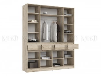 Спальный гарнитур Роджина крафт серый/кашемир, модульный (Миф) в Дегтярске - degtyarsk.mebel-e96.ru