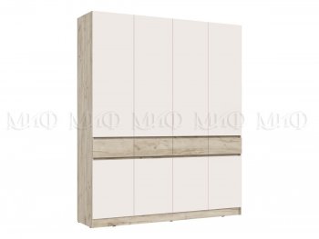 Спальный гарнитур Роджина крафт серый/кашемир, модульный (Миф) в Дегтярске - degtyarsk.mebel-e96.ru