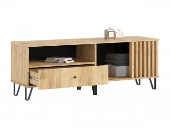 Тумба ТВ (1500) Роджина дуб крафт/дуб крафт (Миф) в Дегтярске - degtyarsk.mebel-e96.ru