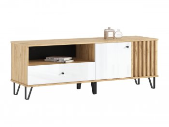 Тумба ТВ (1500) Роджина крафт/белый (Миф) в Дегтярске - degtyarsk.mebel-e96.ru