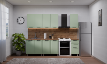 Кухонный гарнитур Ромашка 1600 мм Фисташка (Аленка) в Дегтярске - degtyarsk.mebel-e96.ru