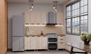 Кухонный гарнитур Ромашка 1600 мм Кашемир (Аленка) в Дегтярске - degtyarsk.mebel-e96.ru