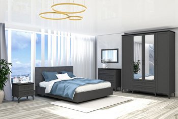 Кровать Шарм (арт.031М1) настил, Антрацит (Диал) в Дегтярске - degtyarsk.mebel-e96.ru