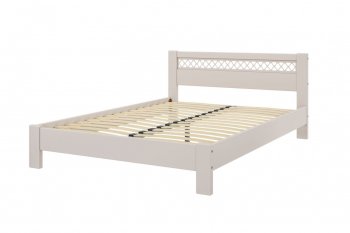 Кровать из массива Шейла льняной (БМ) в Дегтярске - degtyarsk.mebel-e96.ru
