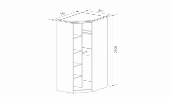 Шкаф угловой ШиК-3 (Уголок Школьника 2) в Дегтярске - degtyarsk.mebel-e96.ru