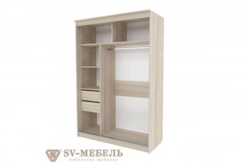 Шкаф-купе №25 1500 мм (СВ) в Дегтярске - degtyarsk.mebel-e96.ru