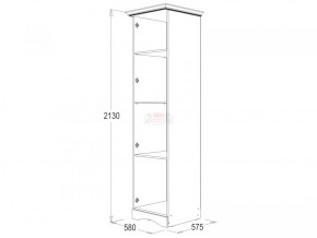 Шкаф 1-но дверный для белья Ольга-1Н в Дегтярске - degtyarsk.mebel-e96.ru