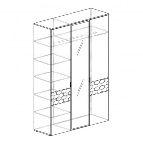 Шкаф 3-дверный Дели 71 (Яна) в Дегтярске - degtyarsk.mebel-e96.ru