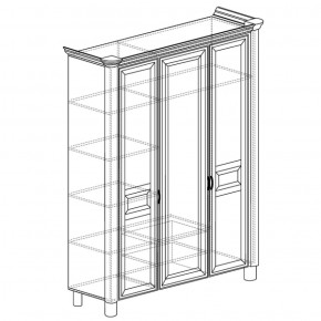 Шкаф 3-дверный Элли 570 (Яна) в Дегтярске - degtyarsk.mebel-e96.ru