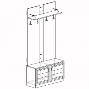 Шкаф для одежды открытый Лира 58 (Яна) в Дегтярске - degtyarsk.mebel-e96.ru