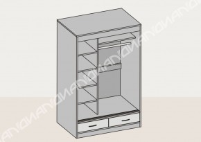 Шкаф-купе 1500 мм (арт. 009) венге/дуб белфорт в Дегтярске - degtyarsk.mebel-e96.ru