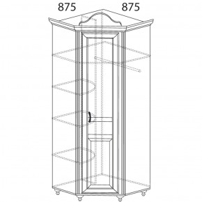 Шкаф угловой Алиса 562 (Яна) в Дегтярске - degtyarsk.mebel-e96.ru